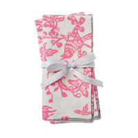 Garden Print Napkin - Pink (Set of 2)