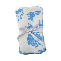 Garden Print Napkin - Blue (Set of 2)