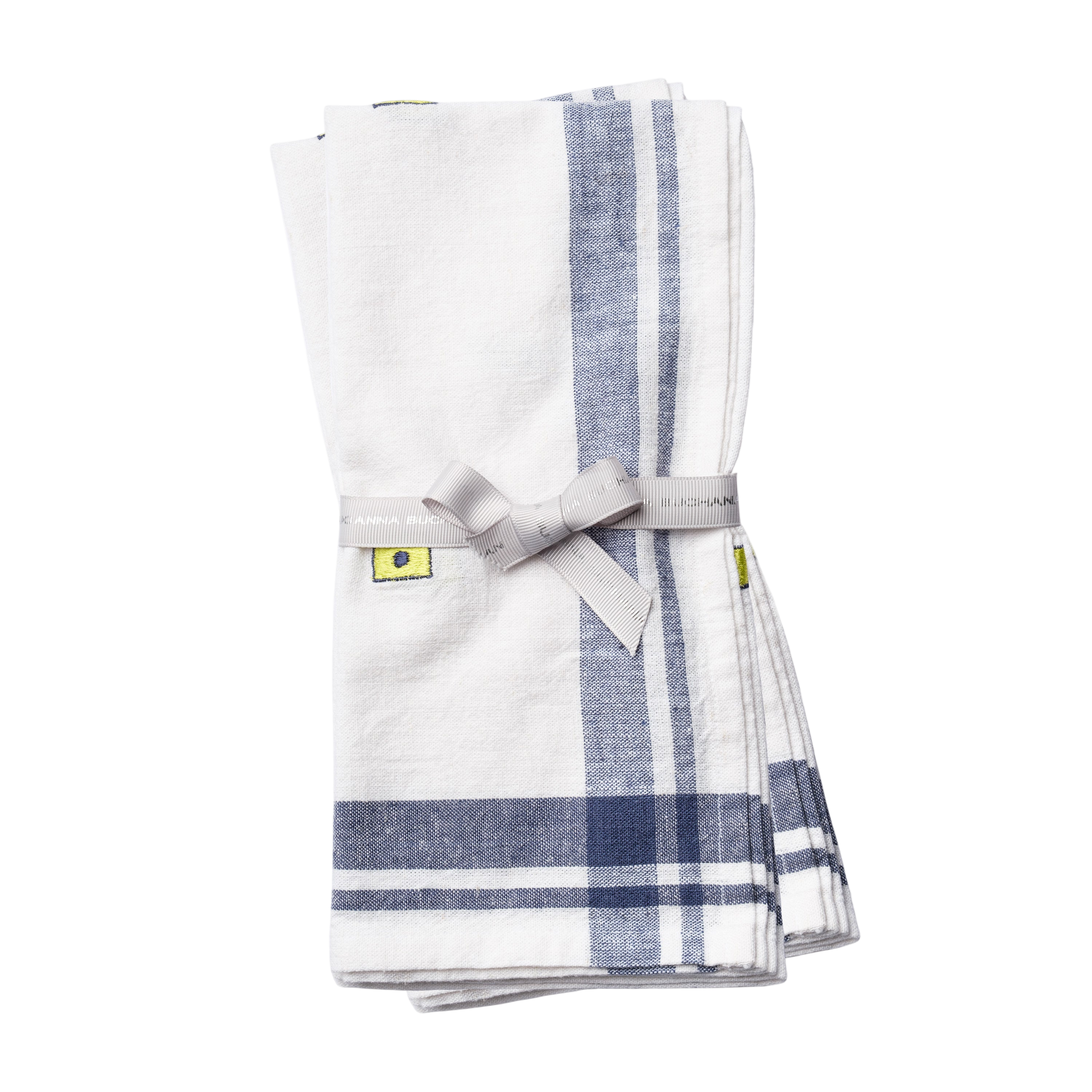 Nautical Embroidered Dinner Napkin - Cream (Set of 4)