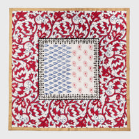 Joyful Block Print Napkin - Red (Set of 2)