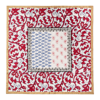 Joyful Block Print Napkin - Red (Set of 2)