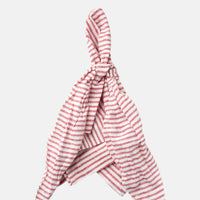 Bow Linen Napkin - Red Stripe (Set of 2)