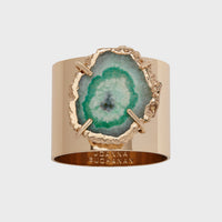 Crystal Quartz Napkin Rings - Seafoam (Set of 2)