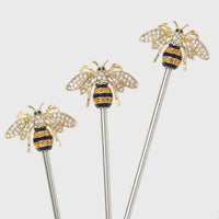 Stripey Bee Swizzle Sticks (Set of 6)