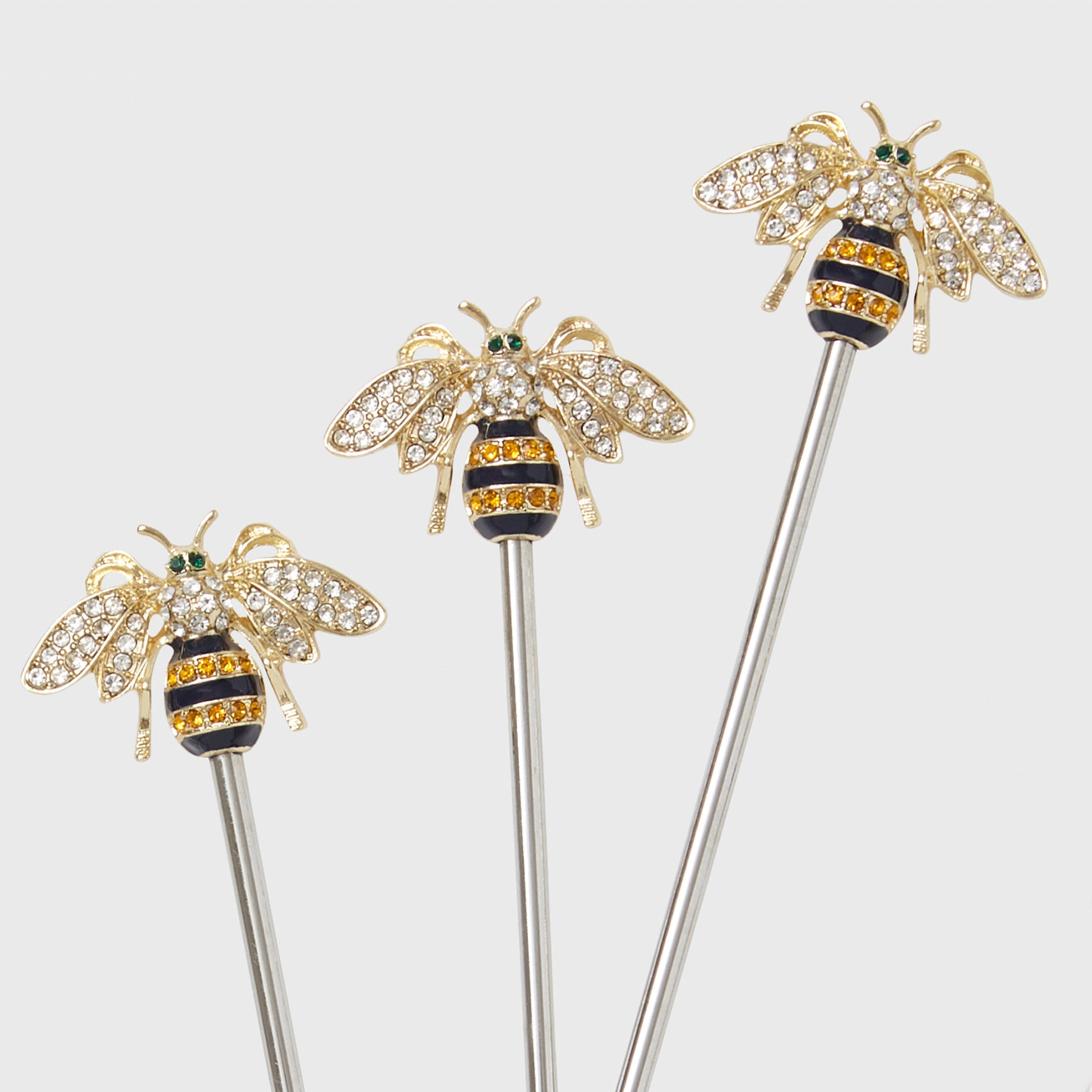 Stripey Bee Swizzle Sticks (Set of 6)