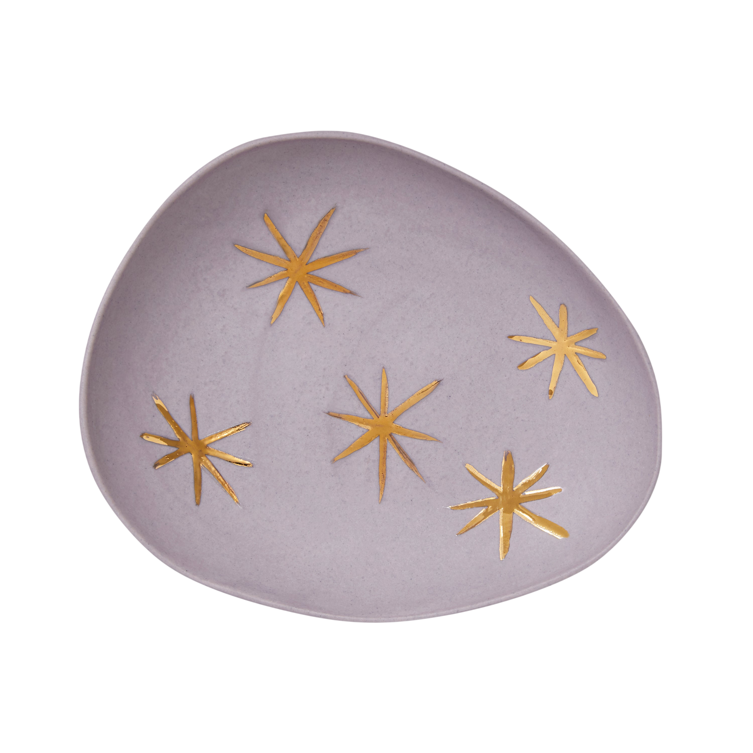 Star Porcelain Ring Dish - Lilac