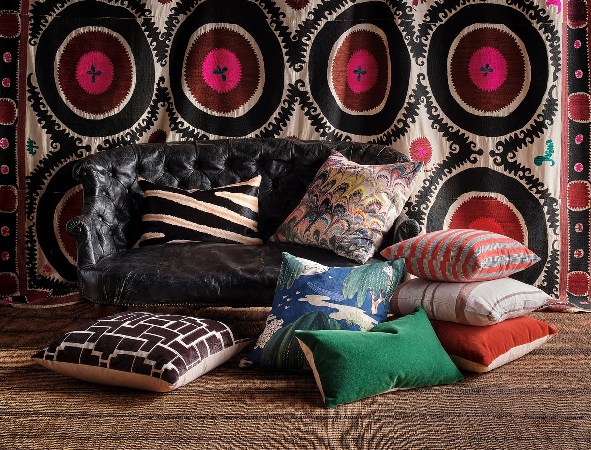 Labyrinth Charcoal Pillow