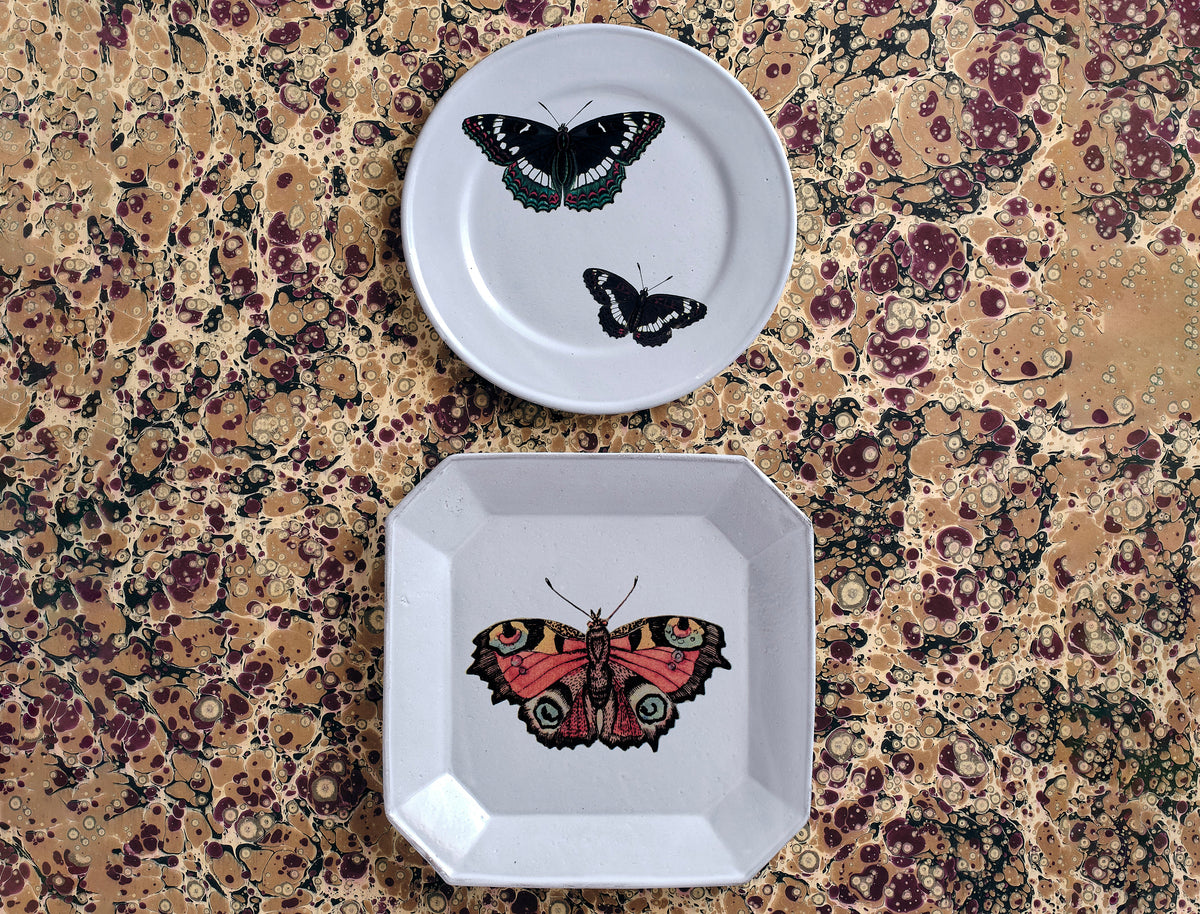 Astier de Villatte x JD Red Butterfly Plate