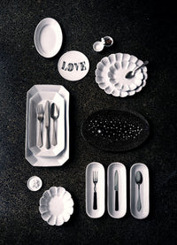 Astier de Villatte Sobre Dessert Plate