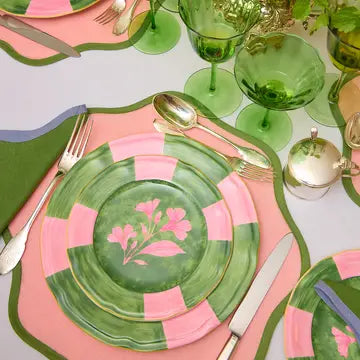 Josephine Green Dessert Plate (Set of 4)