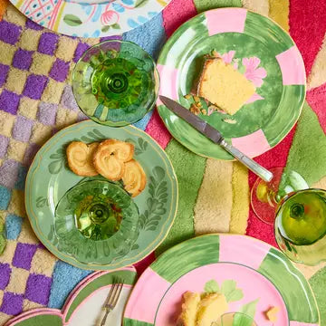Josephine Green Dessert Plate (Set of 4)