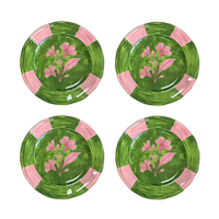 Josephine Green Dessert Plate (Set of 4)