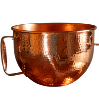 Copper Mixing Bowl for KitchenAid Lift Stand Mixers - fits most 5, 6, 7, and 8 quart Mixer models