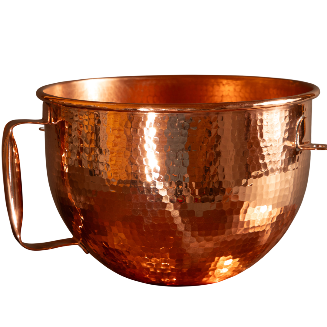 Copper Mixing Bowl for KitchenAid Lift Stand Mixers - fits most 5, 6, 7, and 8 quart Mixer models