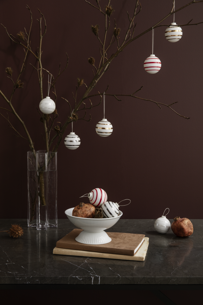 Kähler Hammershøi Bowl on Stand, White, 6.3”