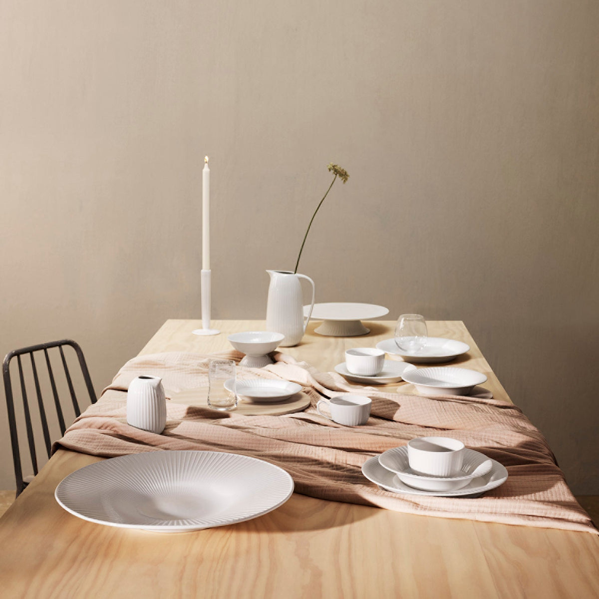 Kähler Hammershøi Dish White, 15.7”