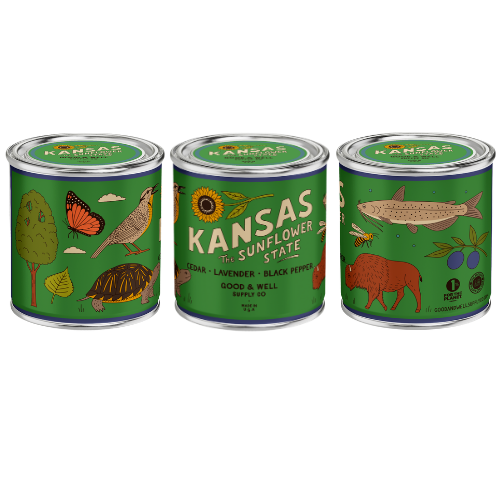 Kansas State Candle