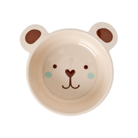 Melamine Kids Bowl | Brown Bear Print - 16.9oz