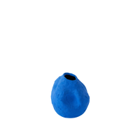 Kara Matte Blue Porcelain Vase