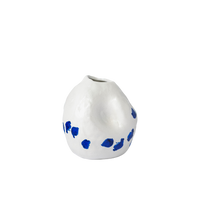 Kara White and Blue Porcelain Vase