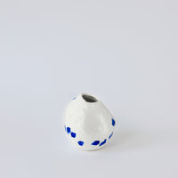 Kara White and Blue Porcelain Vase
