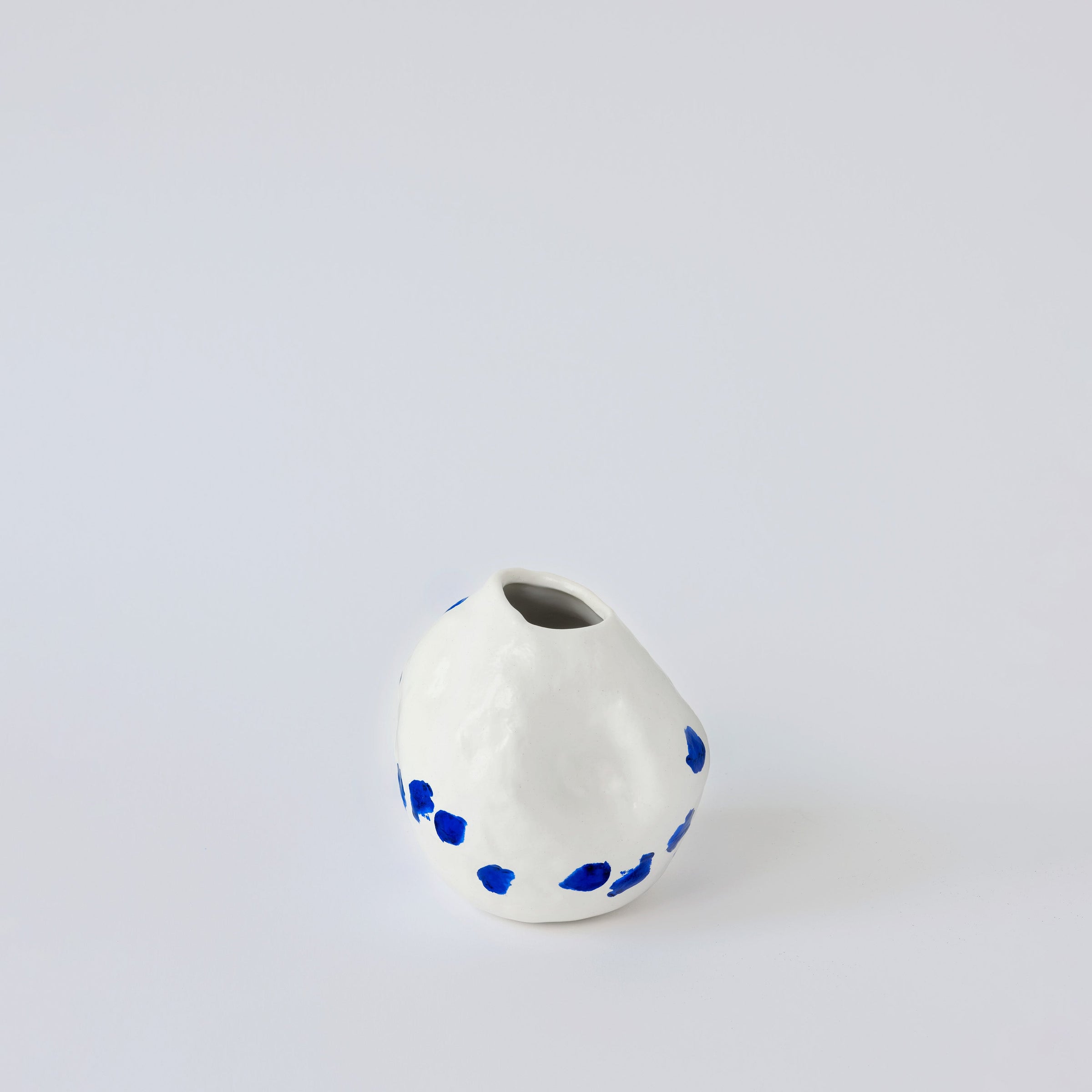 Kara White and Blue Porcelain Vase