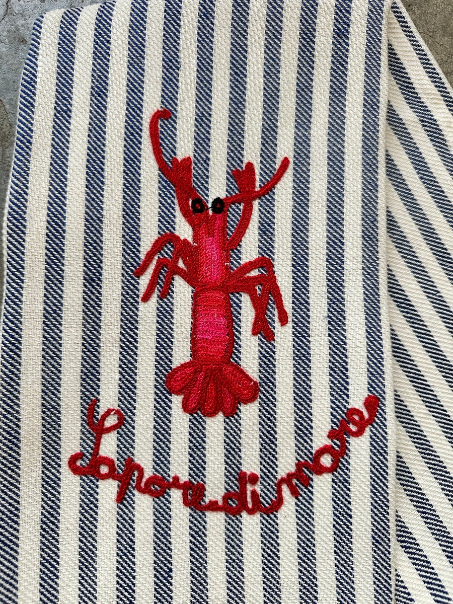Kitchen Towel Pomelo with Embroidery Sapore Di Mare