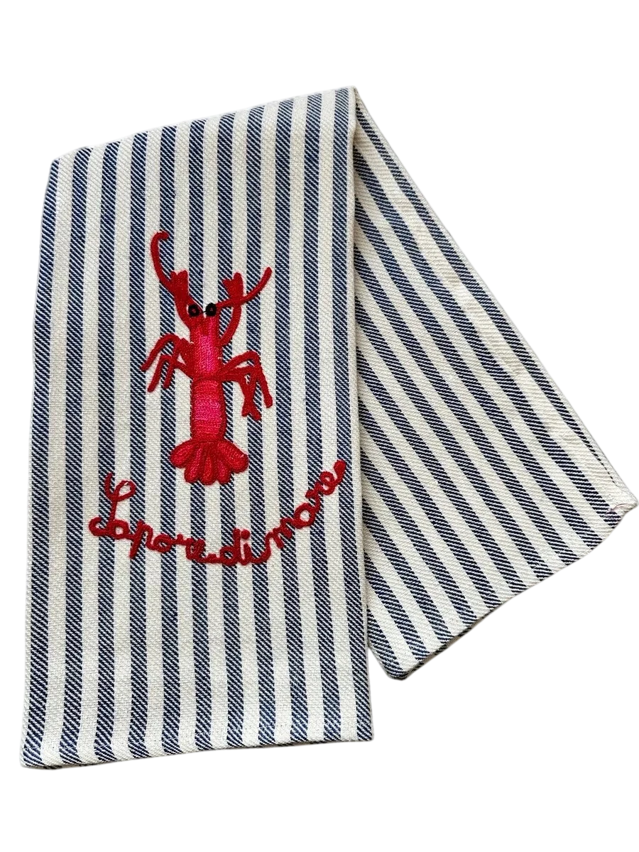 Embroidered Kitchen Towel - Sapore Di Mare