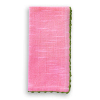 Knotted Edge Cotton Napkin with Trim (Set of 4)