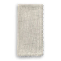 Knotted Edge Cotton Napkin with Trim (Set of 4)