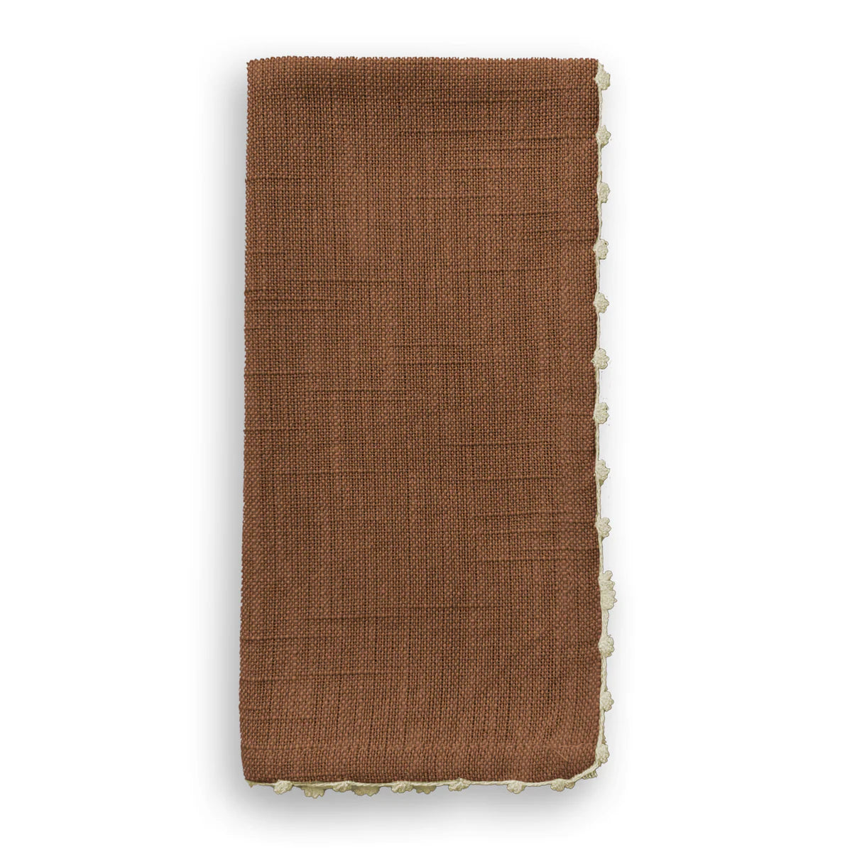 Knotted Edge Cotton Napkin with Trim (Set of 4)