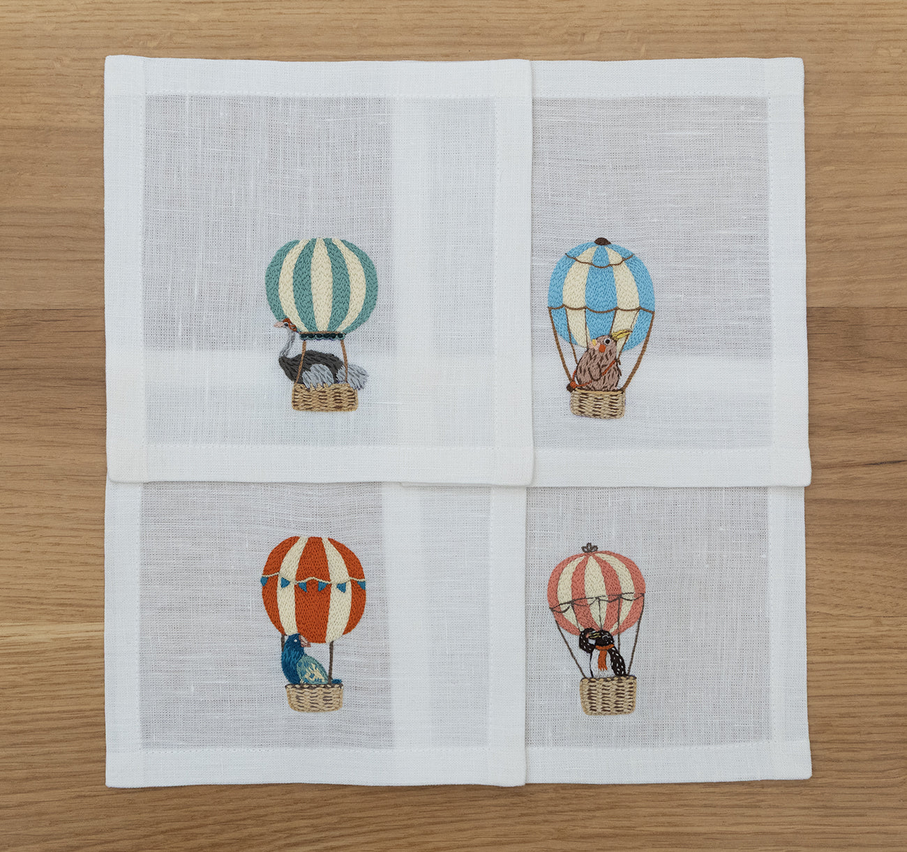 Balloon Safari - Cocktail Napkins (Set of 4)