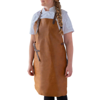Vintage Amber Leather Apron