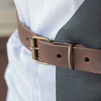 Vintage Black Leather Apron