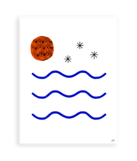 La Plage Art Print