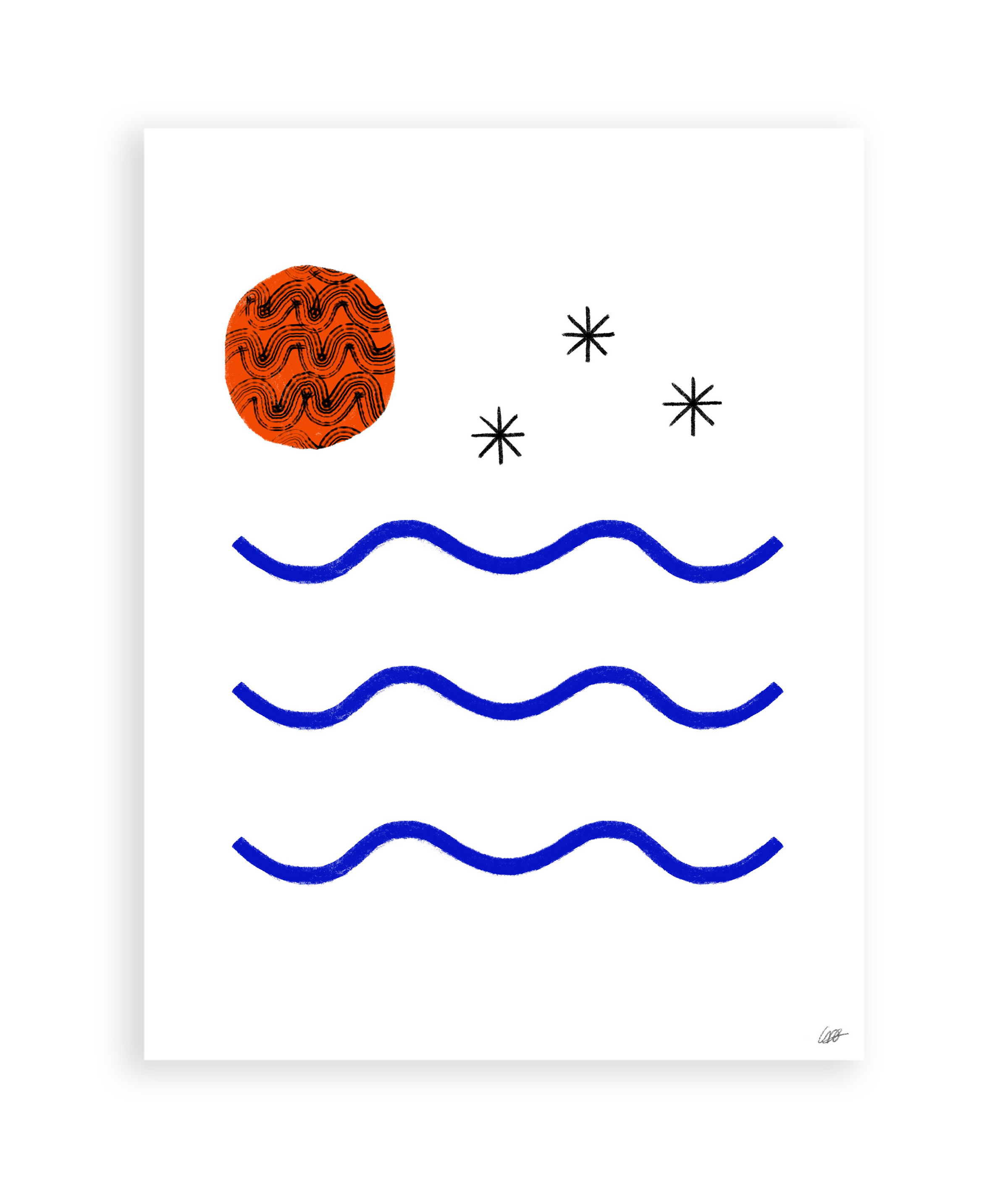 La Plage Art Print