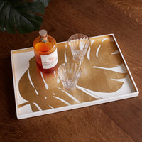 Lacquered Large Philodendron Tray