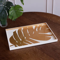 Lacquered Large Philodendron Tray