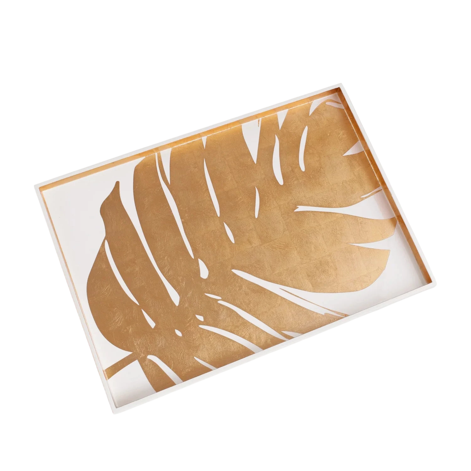 Lacquered Large Philodendron Tray