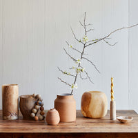 Terra Cotta Bud Vase, Whitewash
