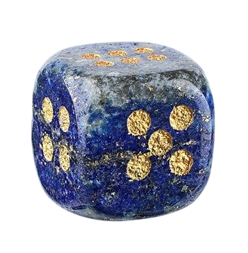 Dice - 15mm Natural Jade Laser Engraved Cube Dice with Rounded Edges Semi-Precious Stone (Set of 2)