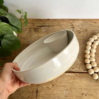 Coastal Clay Co. Large Chip and Dip Bowl