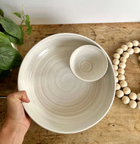 Coastal Clay Co. Large Chip and Dip Bowl