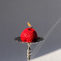 Large Strawberry Candles - 4 Pack
