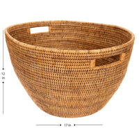 Laundry Basket with Cutout Handles