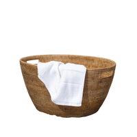 Laundry Basket with Cutout Handles