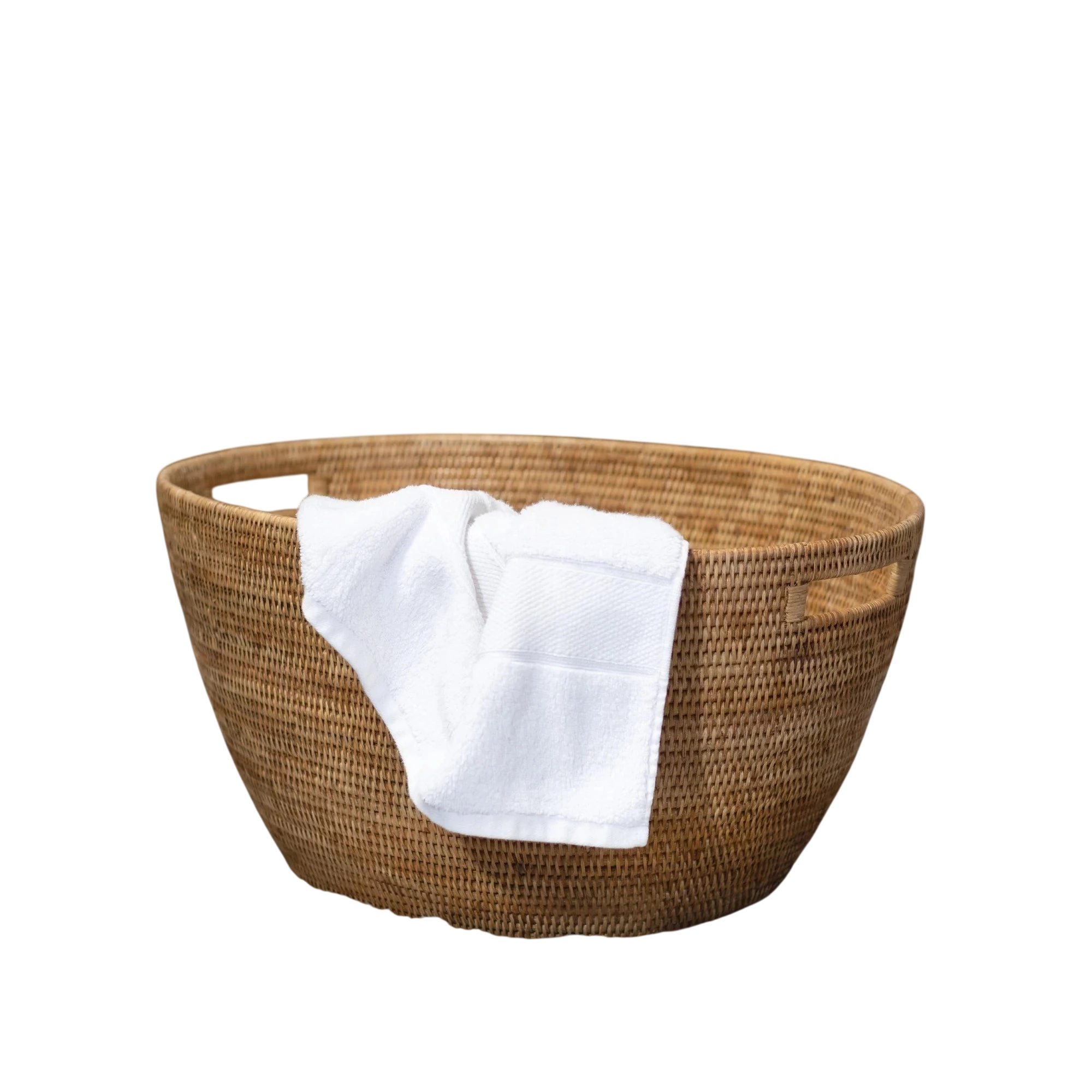 Laundry Basket with Cutout Handles