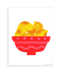 Lemon Bowl Art Print