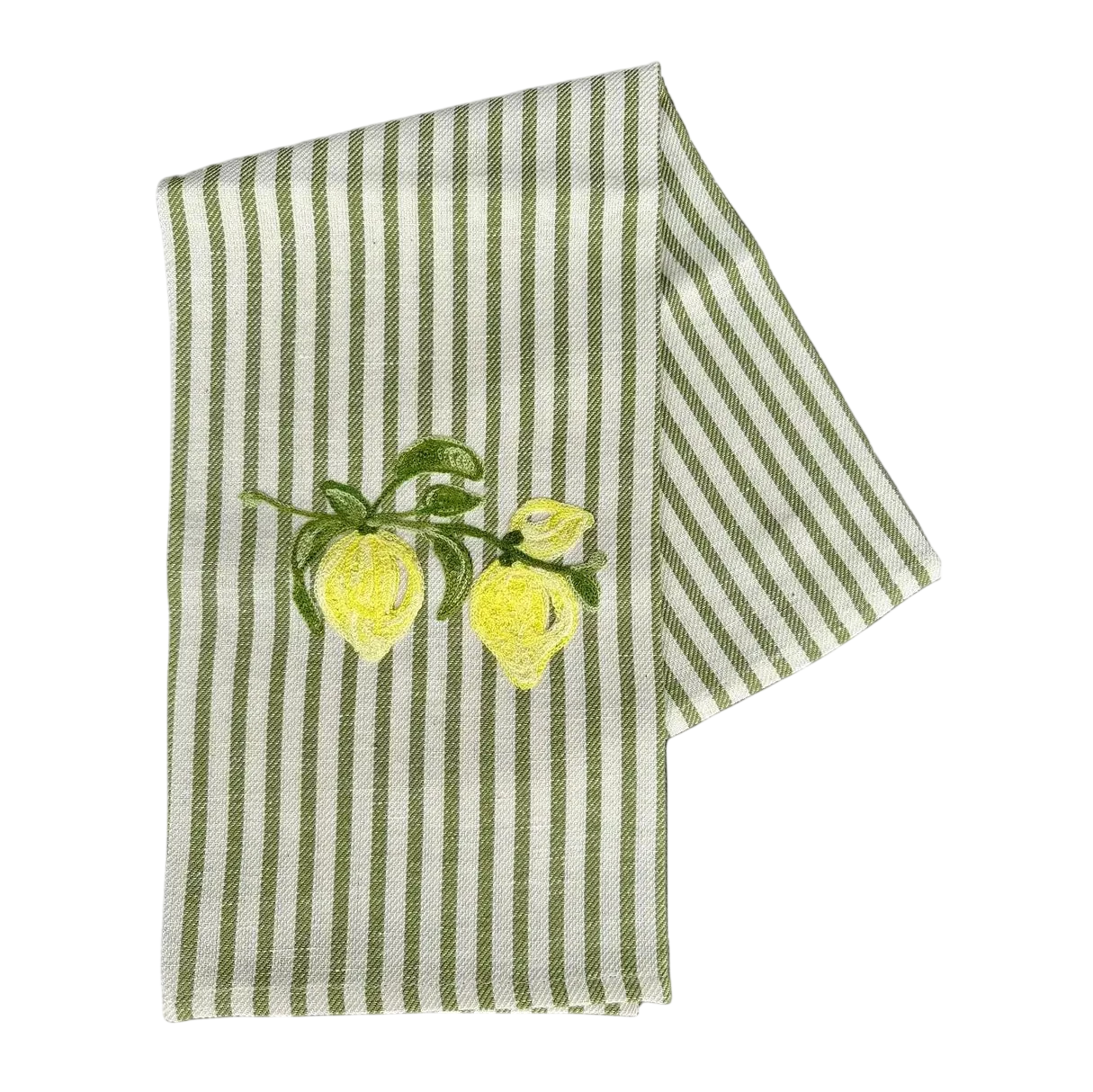 Embroidered Kitchen Towel - Lemons