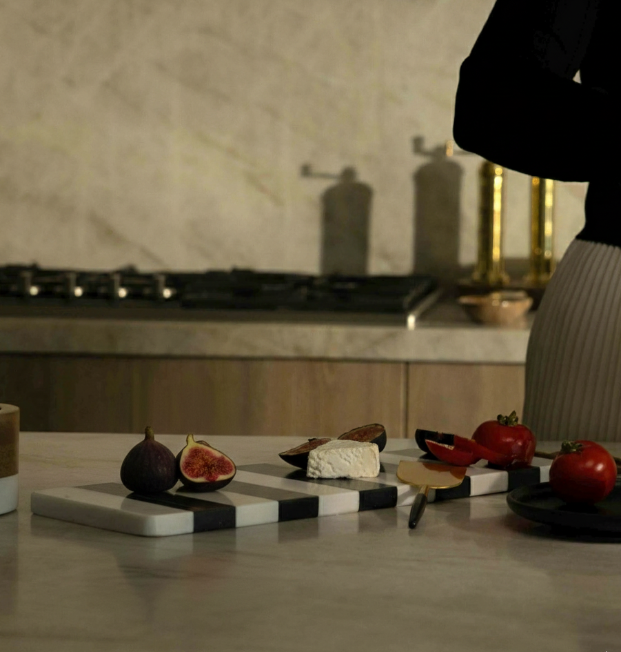 Liam Striped Marble Board
